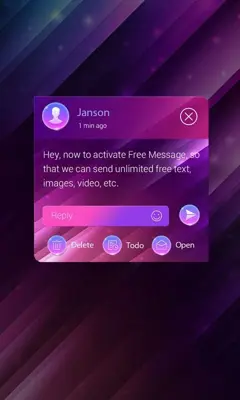 Purple gradient android App screenshot 1