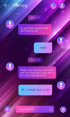 Purple gradient android App screenshot 2