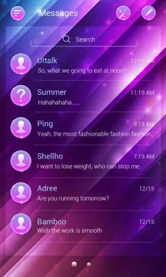 Purple gradient android App screenshot 3